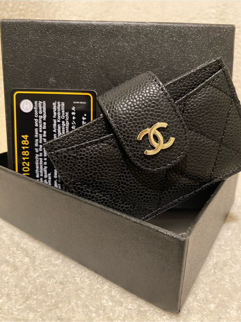 CHANEL Accordion Card Wallet